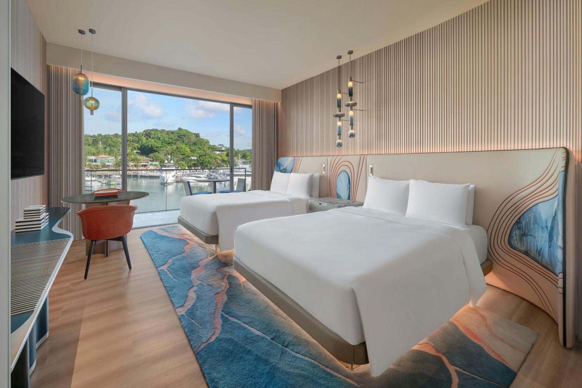 Premier Room, 2 Queen Beds, Balcony, Marina View,1528874158:JPEG